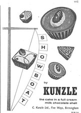 1961 Advert for KUNZLE 'Cakes
