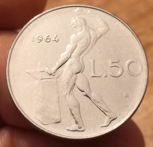 Moneta lire 1964 italia - 50,