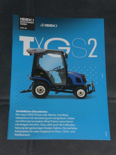 Brochure trattori iseki - trattori, txgs
