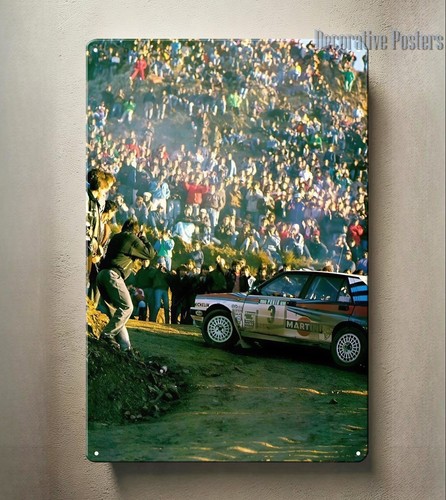 Poster metallo lancia delta - poster,