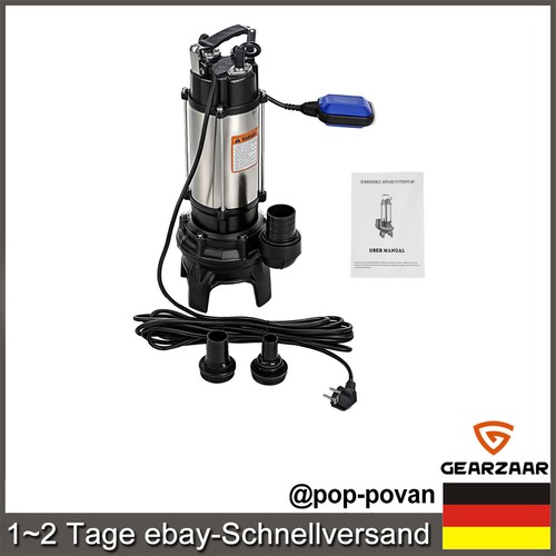 Pompa fecale 1500w con - pompa,