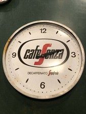 OROLOGIO PUBBLICITARIO SEGAFREDO CAFESENZA ANNI 60 insegna targa tabella vintage