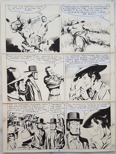 Tex tavola originale - tex, di