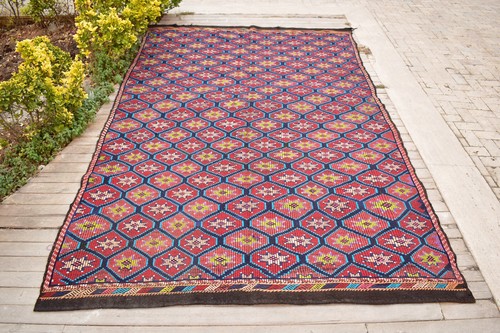 Tappeto vintage turco - , kilim