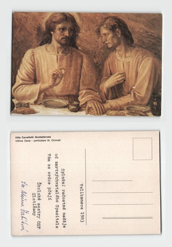 Postcard religious art - postcard,