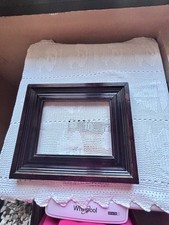 Cornice Antica Ebanizzata Stile Guilloche , Con righe Lineari Incise A Mano