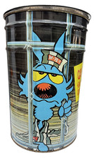 BIDONE CONTENITORE POUF LATTE