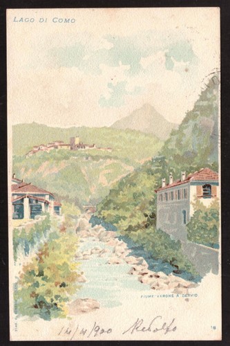 Cartolina lago como fiume - cartolina,