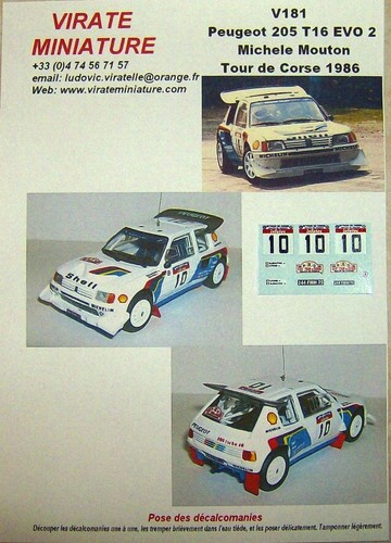 V181 peugeot 205 turbo tour - turbo, 16