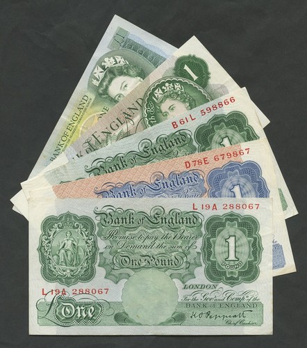 Banconota banconote da 1 - £1,