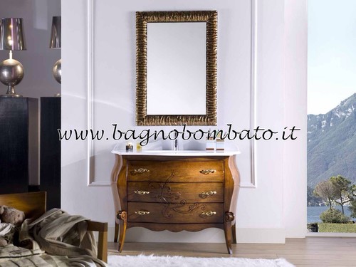 Mobile bagno bombato noce - bombato,