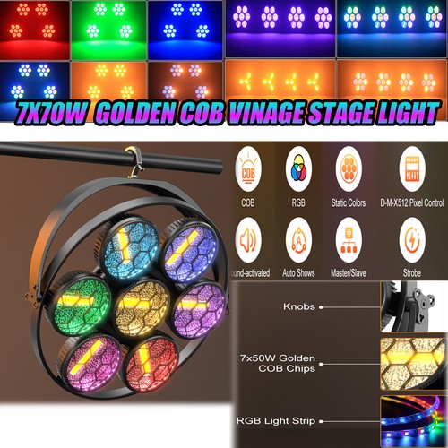 Faretto par led 490w 7cob - par,