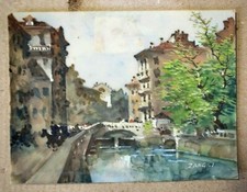 Antico quadro acquerello - antico,