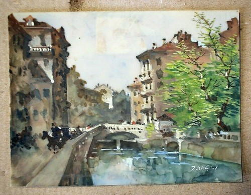 Antico quadro acquerello - antico,