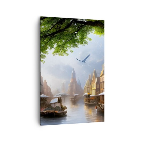 Quadro tela 80x120cm città - quadro,