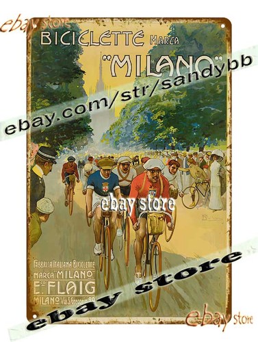 Insegna latta 1912 - latta, milano