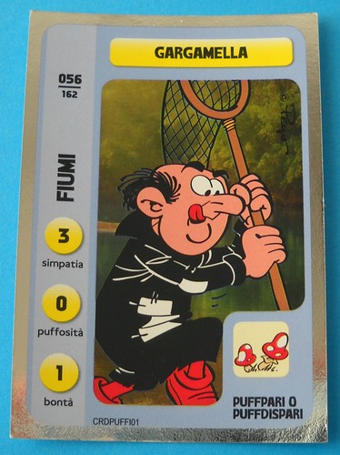 Figurina card conad puffi - figurina/card,