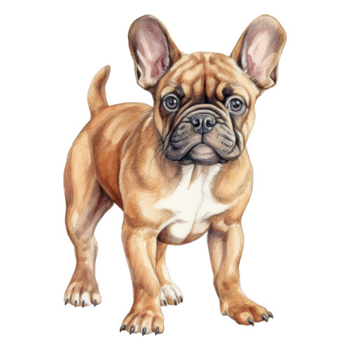 Bulldog francese cane - , auto