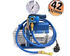 Kit carica e vuoto - Pompa 42 Lt/min - manometro R32 R410A R407C R134A -  frusta