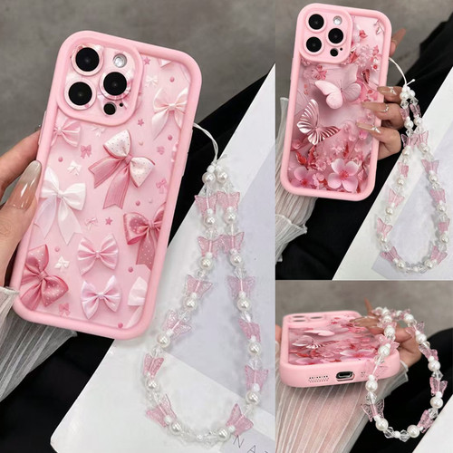 Custodia telefono rosa - , fiocco