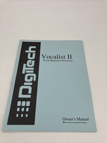 Digitech vocalist manuale - ii,