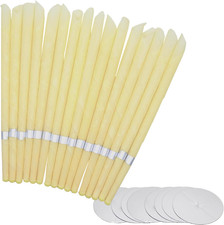 20 PCS Coni per Orecchie,Candele Coniche, Rimozione Del Cerume,- Cera D’Api E Mu