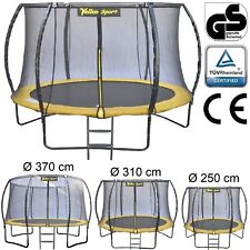YellooSport Trampolino Tappeto Elastico Salta Bambini Ø 250 310 370 cm GIALLO