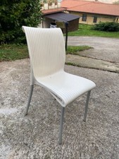 SEDIA Nnardi da esterno bianca e grigia 