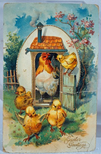 Cartolina antica rilievo - cartolina,