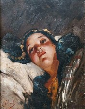 Dipinto antico olio su tavola