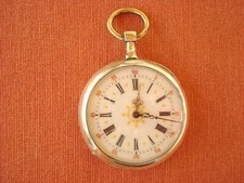 ANTICO OROLOGIO DA TASCA A CHIAVETTA PER UOMO IN ARGENTO EPOCA INIZ'900