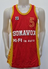 CANOTTA BASKET SONAVOX VINTAGE MATCH WORN JERSEY MAILLOT CAMISETA ITALY BI19