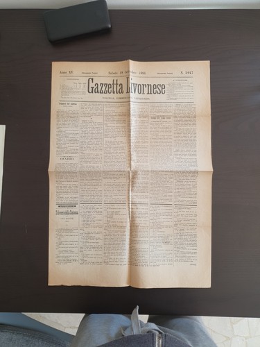 Giornale gazzetta livornese - giornale,