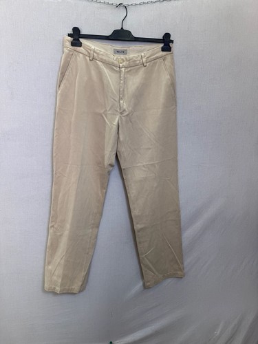 Belfe beige cotton chino pants - beige,