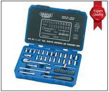 SET BUSSOLE COMBINATE40 PEZZI mm/pollici CON ATTACCO QUADRO DA 1/4" DRAPER