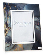 CORNICE PORTAFOTO IN ARGENTO FOTO LEGNO VETRO OCEAN E 1038 13x18