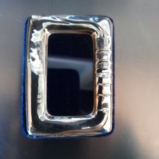 CORNICE ARGENTO PICCOLA PORTAFOTO DA TAVOLO MODERNA CON PUNZONATURA