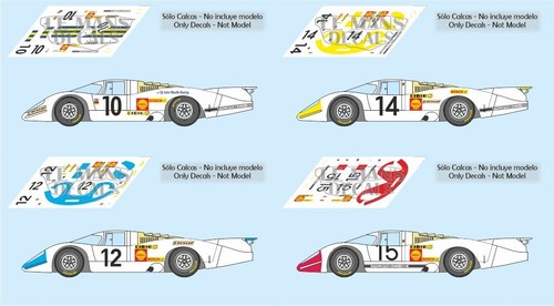 Decals porsche 917 - porsche, lh