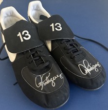 Coppia di tacchetti da baseball Nike Air DUAL FIRMATI Alex Rodriguez gioco emesso #13 GAI