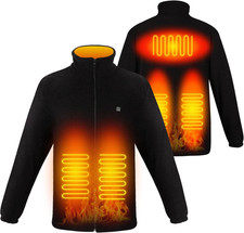 Giacca Riscaldata per Uomo E Donna, Gilet Riscaldabile USB a 5 Zone Con 3 Temper
