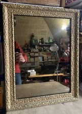 VINTAGE SPECCHIO 51x66 cm con cornice dorata XX SECOLO liberty