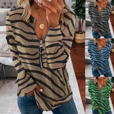 Camicetta donna zip scollo a V