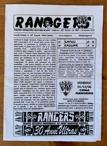 Fanzine rangers empoli - fanzine,