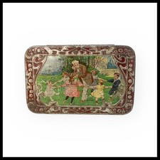 ND * Scatola in Latta "Michele Talmone Torino, Illustrazione Scolari e Maestro,