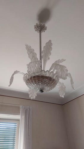 Lampadario vetro lavorato a - in,