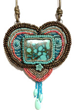 Ciondolo artigianale su corda