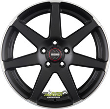 Momo Seven smalto nero opaco 8,5x19 ET30 - LK5/112 ML79,6 cerchio alluminio