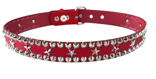 Cintura red star stud - &, vegan