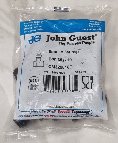 John guest cm320816e 8mm - guest,