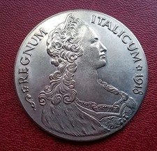 REGNO V.E.III,COLONIA ERITREA,TALLERO ITALIA1918,MATERIALE AMAGN. 26,88 GR,COPIA